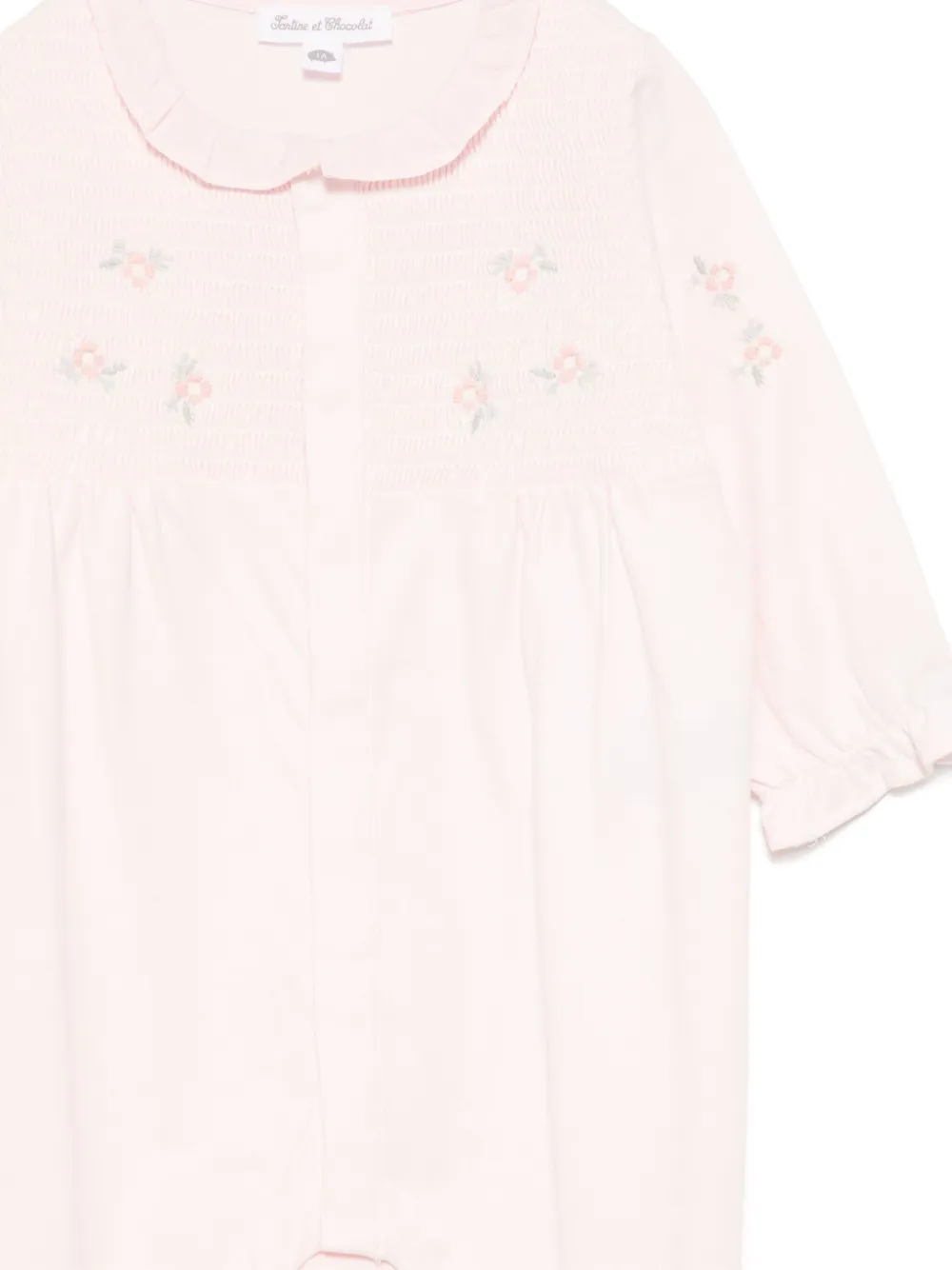 Tartine Et Chocolat Pyjama met geborduurde bloemen Roze