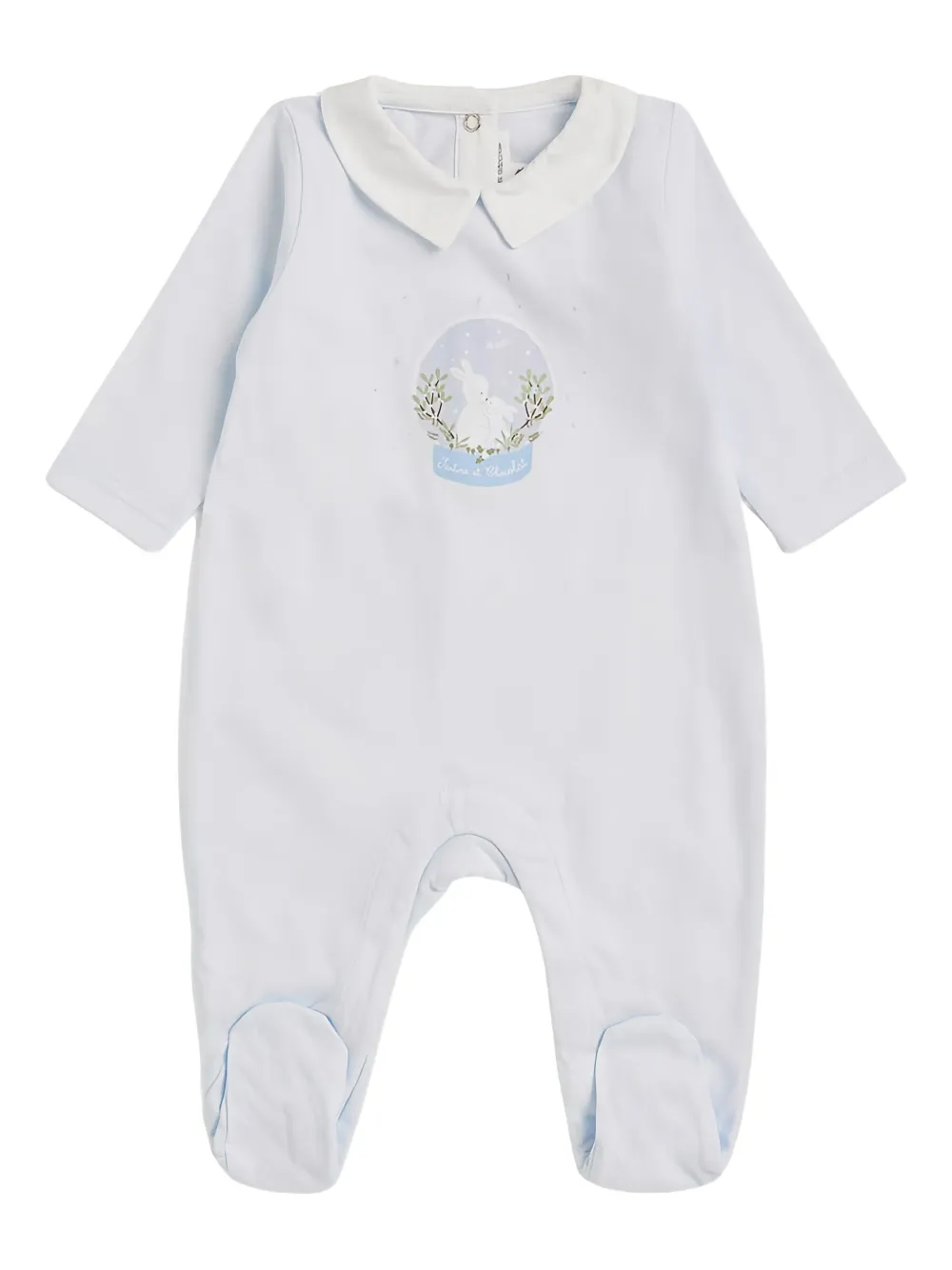 Tartine Et Chocolat Snow-globe Print Pajama In Gray