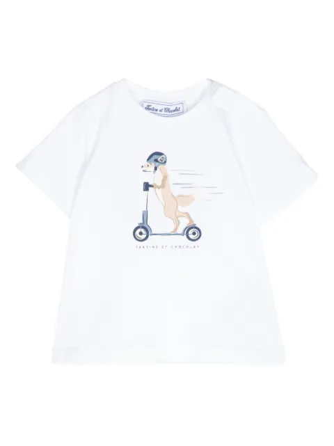 Tartine Et Chocolat graphic-print cotton T-shirt