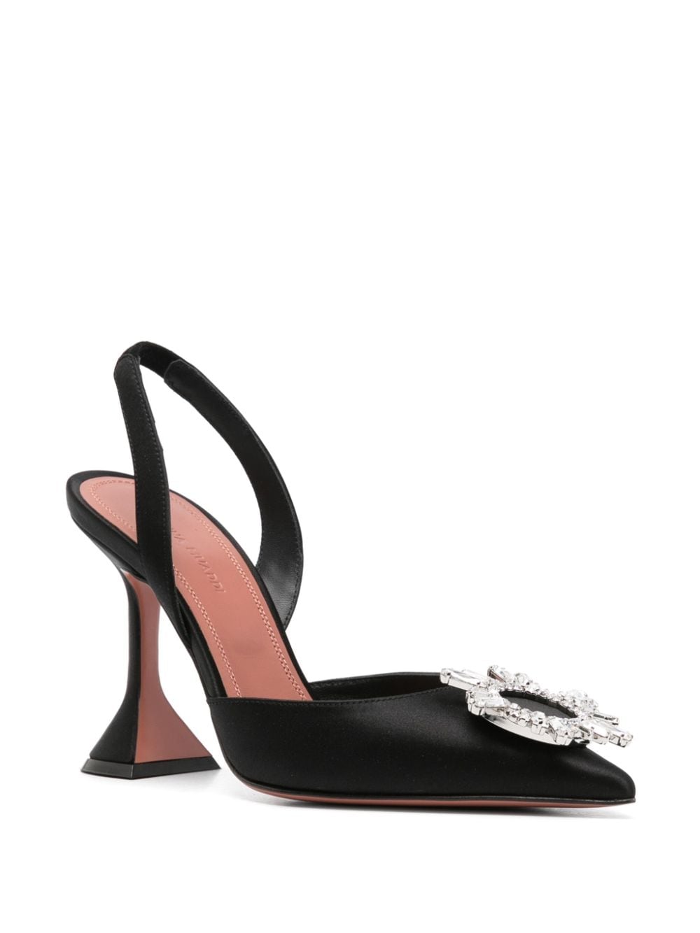 Amina Muaddi 105mm Begum slingback pumps - Zwart