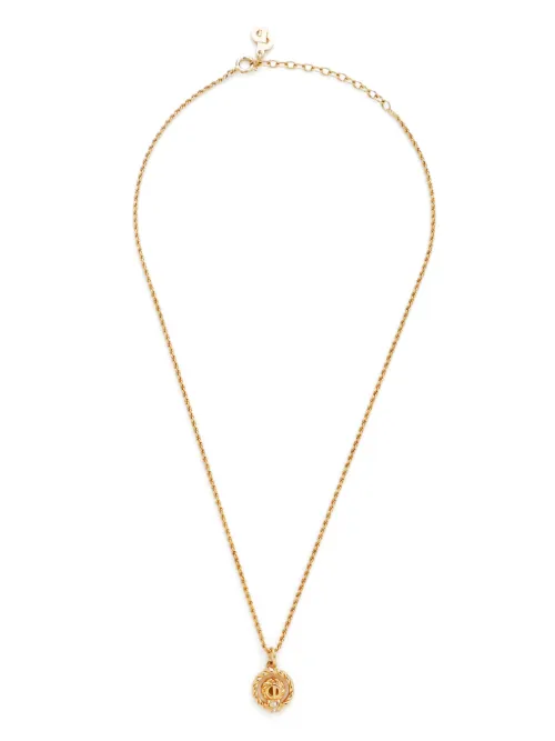 Collier à pendentif logo - Christian Dior Pre-Owned - Modalova