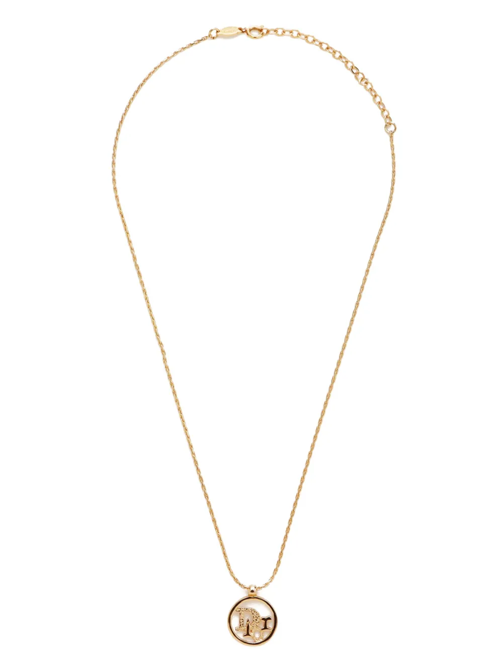 Christian Dior Pre-Owned collar con dije del logo | dorado | Image 1