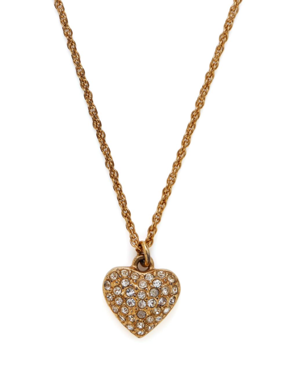 Christian Dior Pre-Owned heart-pendant necklace - Goud