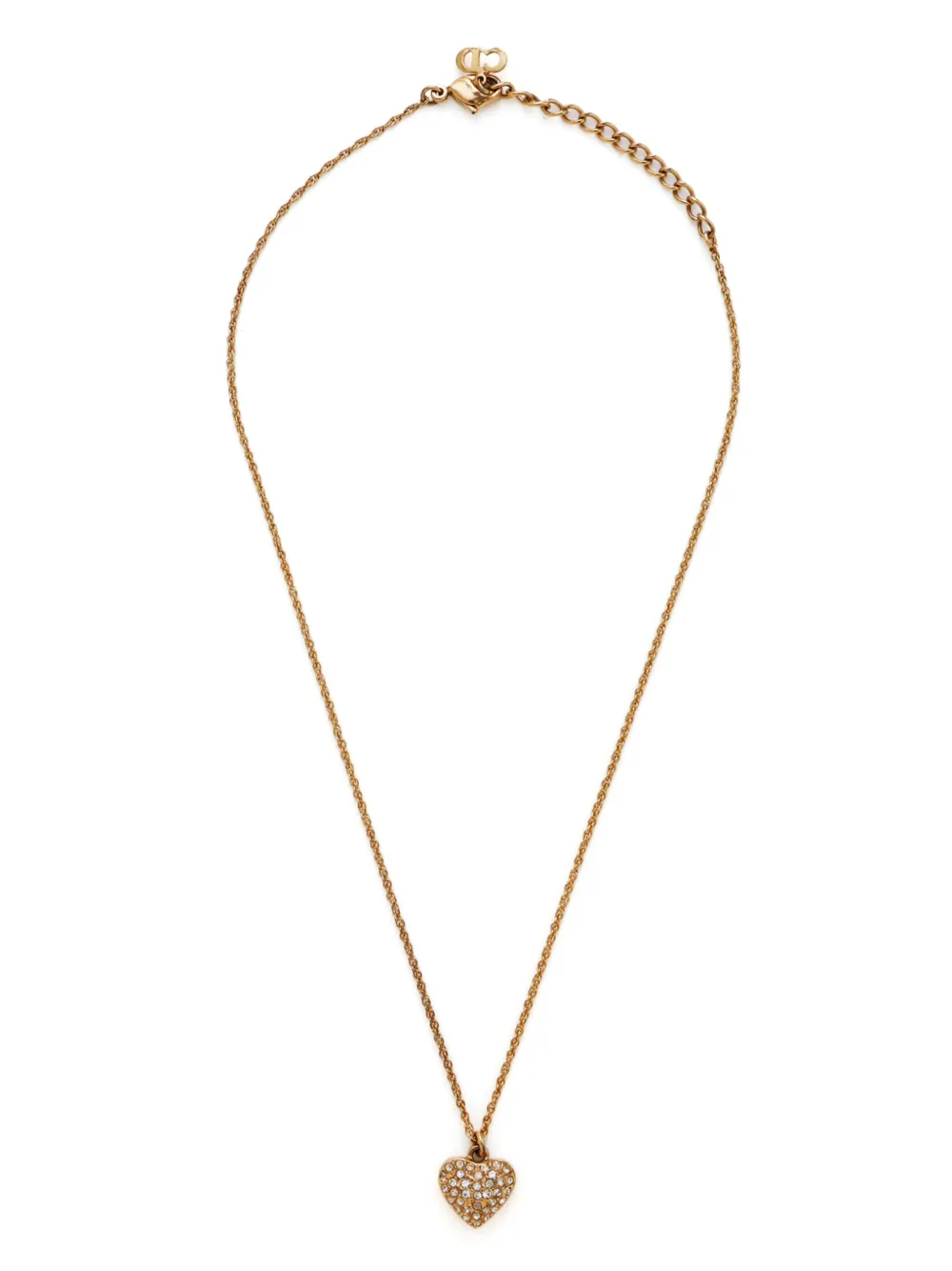 Christian Dior Pre-Owned collar con dije de corazón | dorado | Image 1