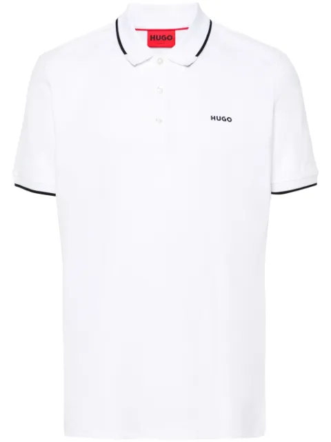 HUGO playera tipo polo con aplique del logo