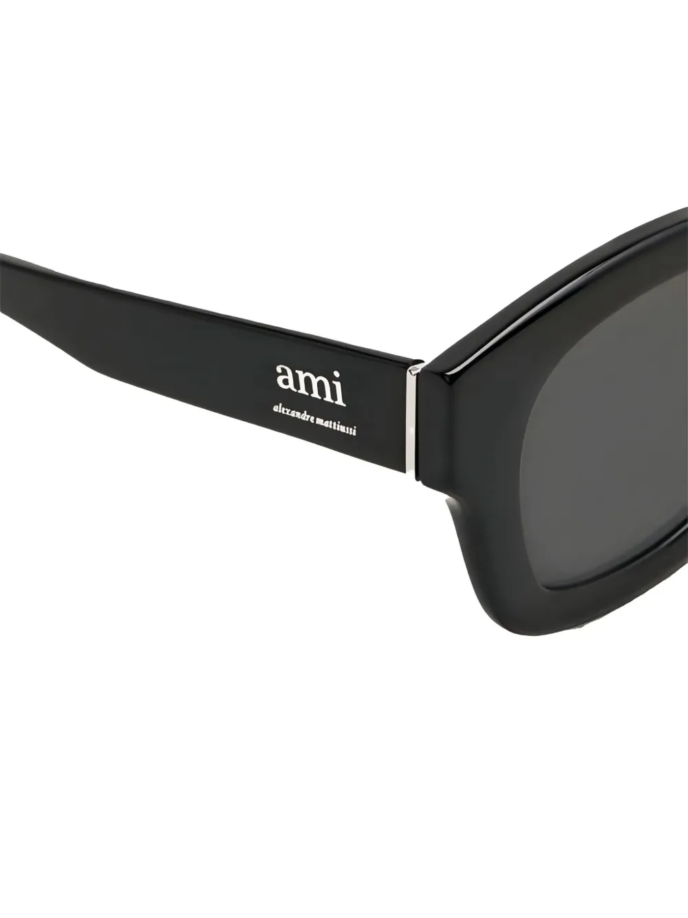 AMI Paris Zonnebril met rechthoekig montuur Zwart