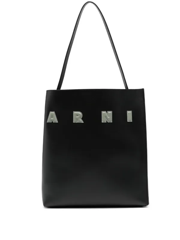 【MARNI】MUSEO TOTE BAG MUSEO mini bag in blue and white leather | Marni