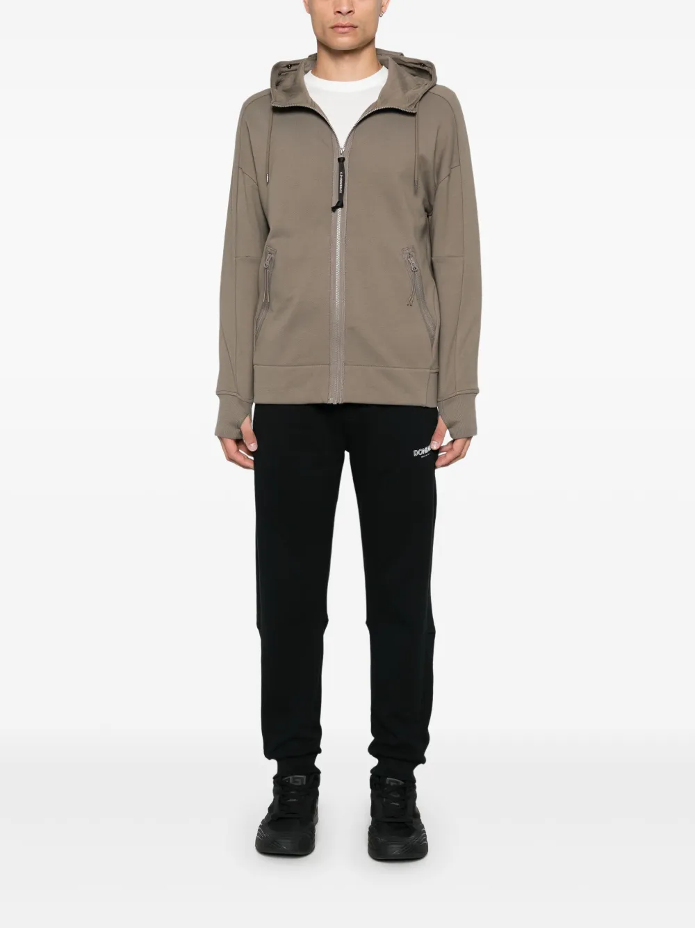 DONDUP logo-print track trousers - Zwart