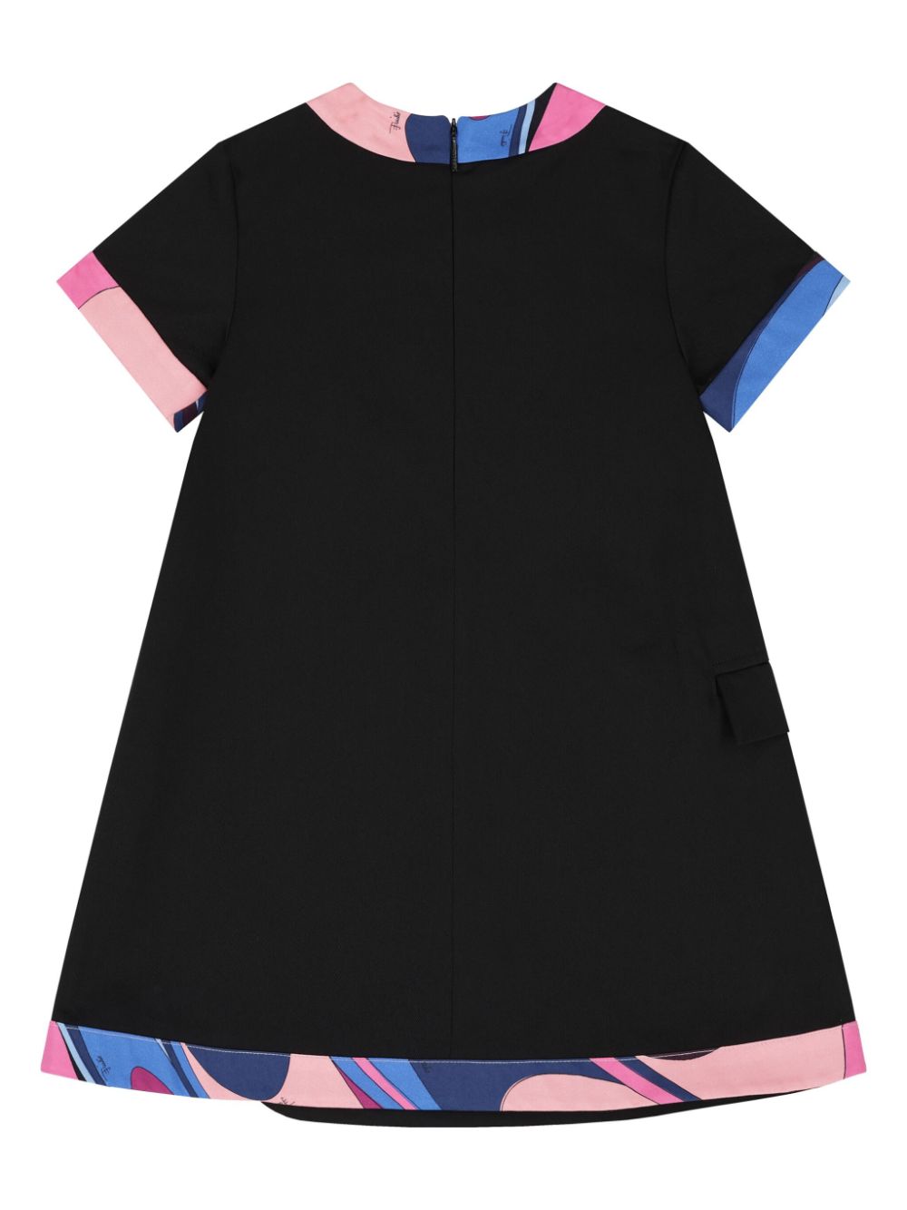 PUCCI Junior Logo Onde-print dress - Zwart