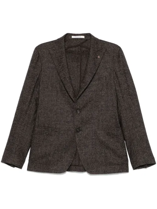 Blazer en cachemire à chevrons - Tagliatore - Modalova