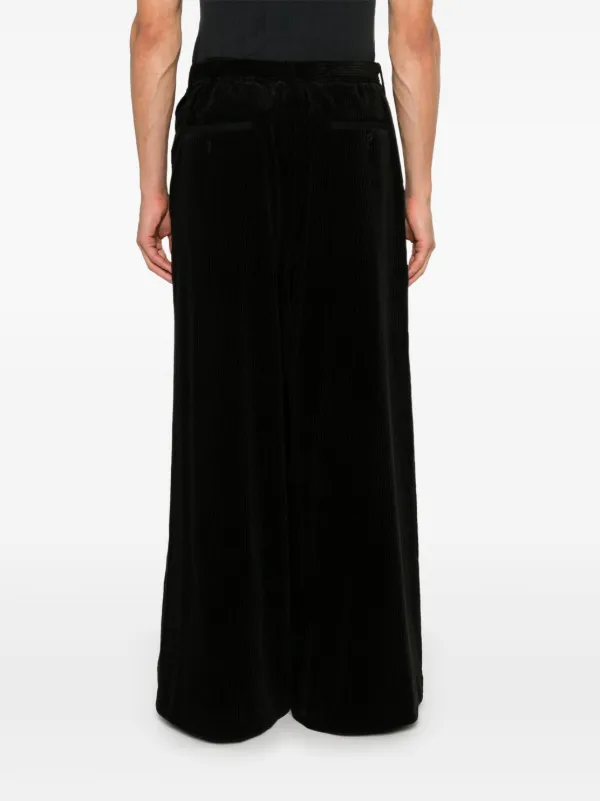 Sacai コーデュロイ パンツ | ブラック | FARFETCH JP