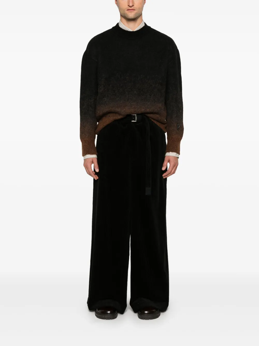 Sacai コーデュロイ パンツ | ブラック | FARFETCH JP