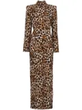 Rowen Rose leopard-print maxi dress - Brown