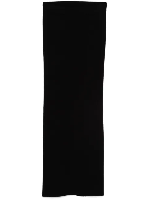 Laneus ribbed midi skirt