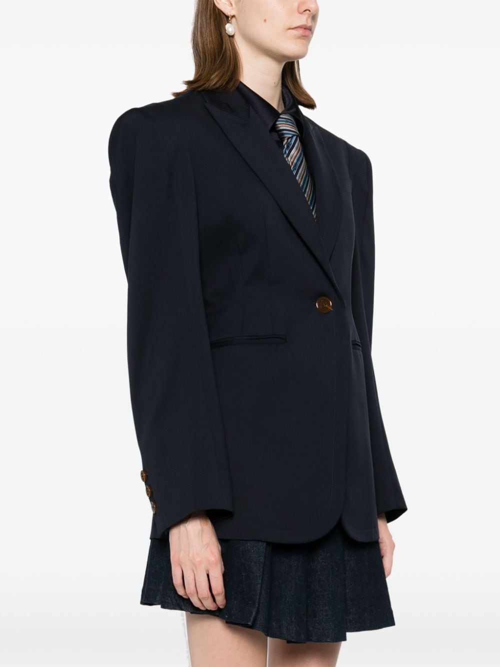 Shop Vivienne Westwood Alien Lauren Blazer In Blue