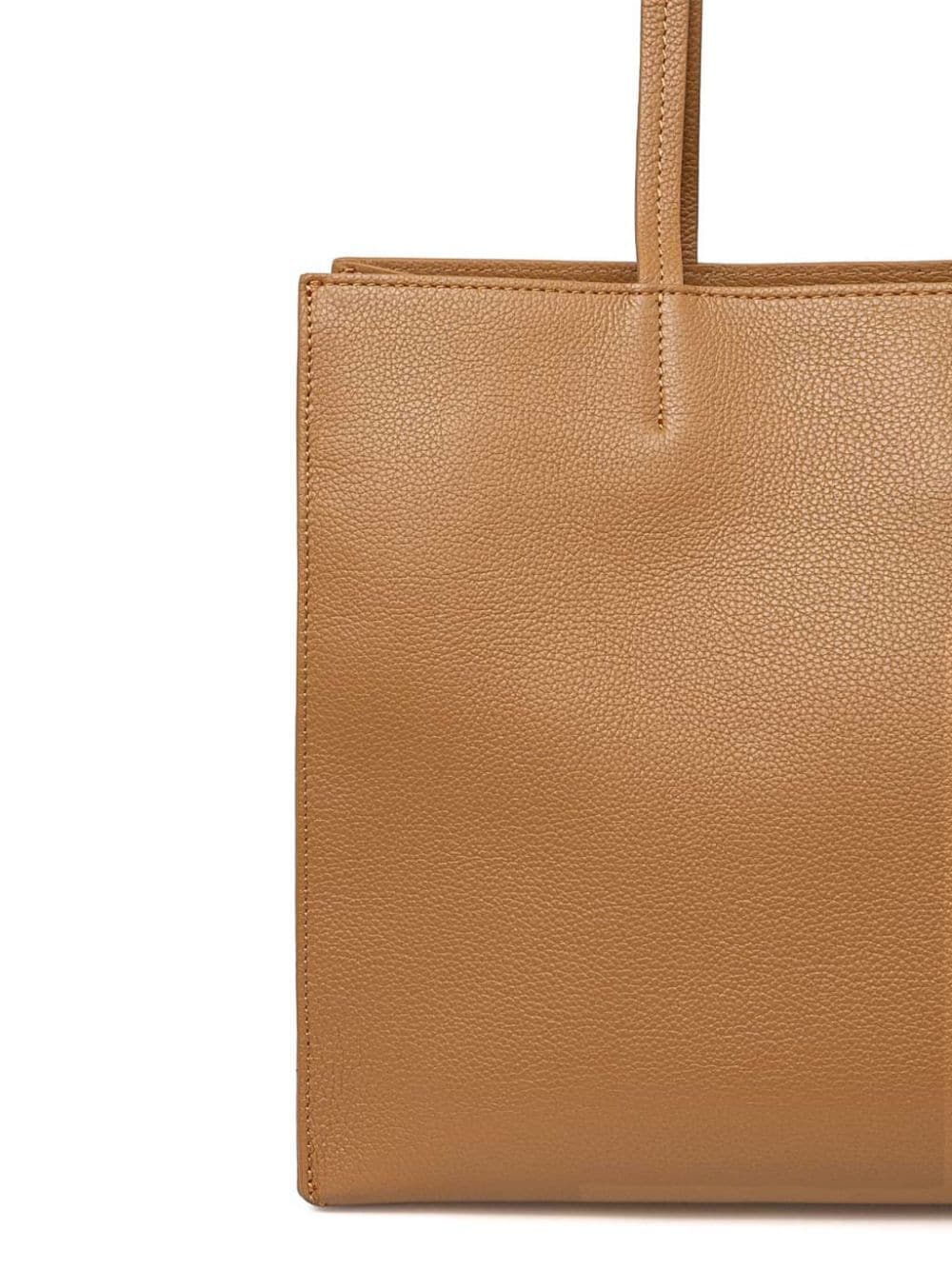 Shop Patrizia Pepe Logo Tote Bag In Neutrals