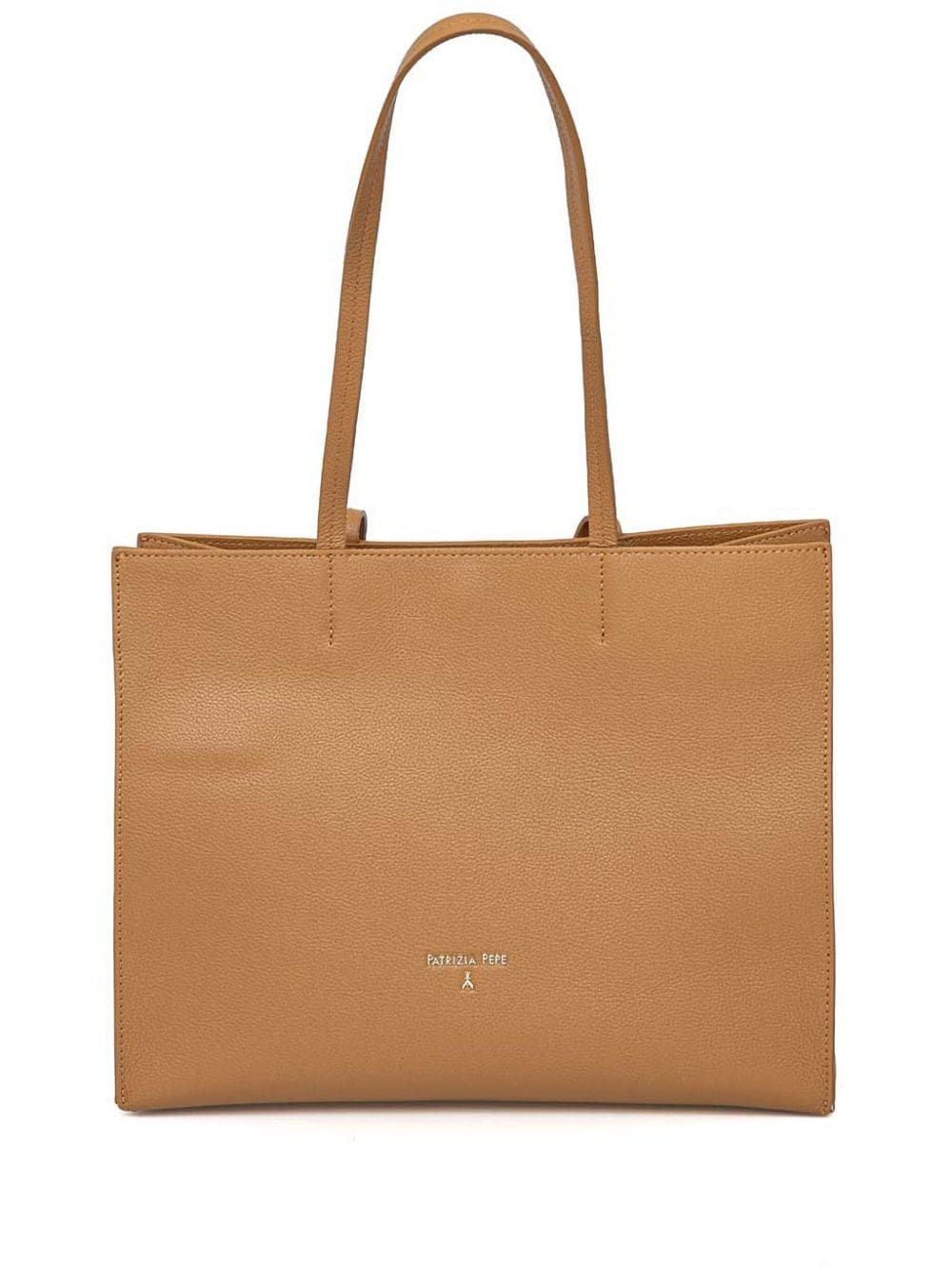 Shop Patrizia Pepe Logo Tote Bag In Neutrals