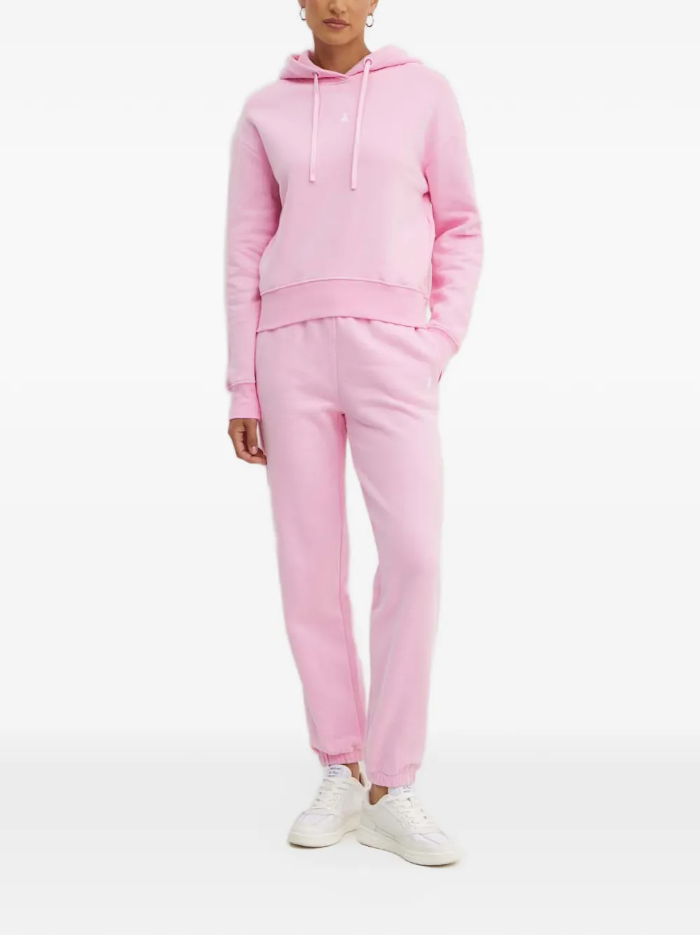 Patrizia Pepe logo-embroidered elasticated track pants Roze