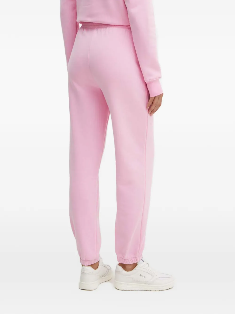 Patrizia Pepe logo-embroidered elasticated track pants Roze