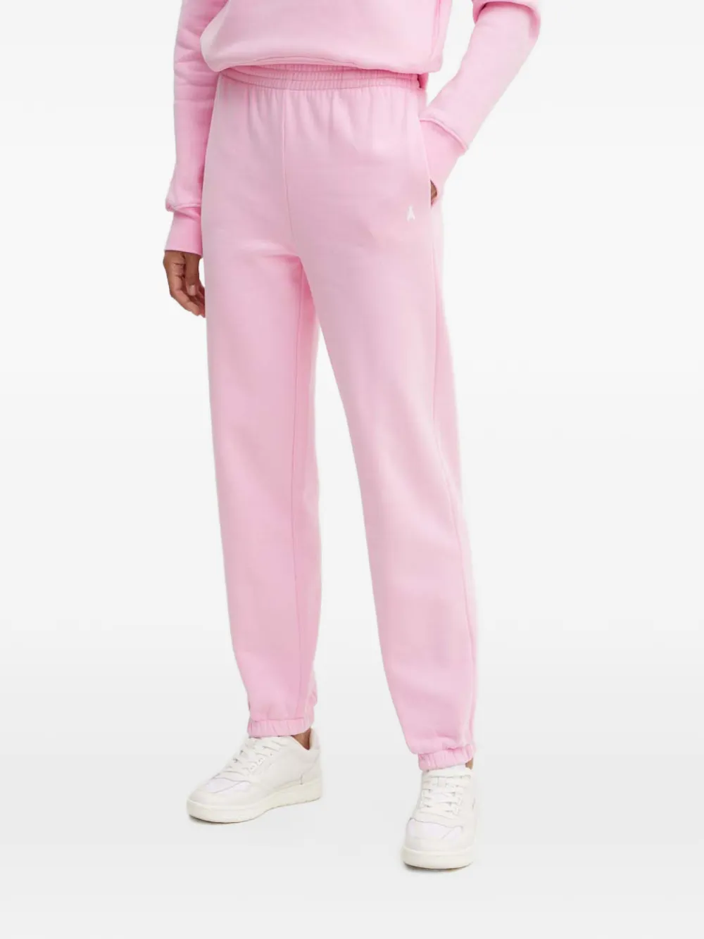 Patrizia Pepe logo-embroidered elasticated track pants - Rosa