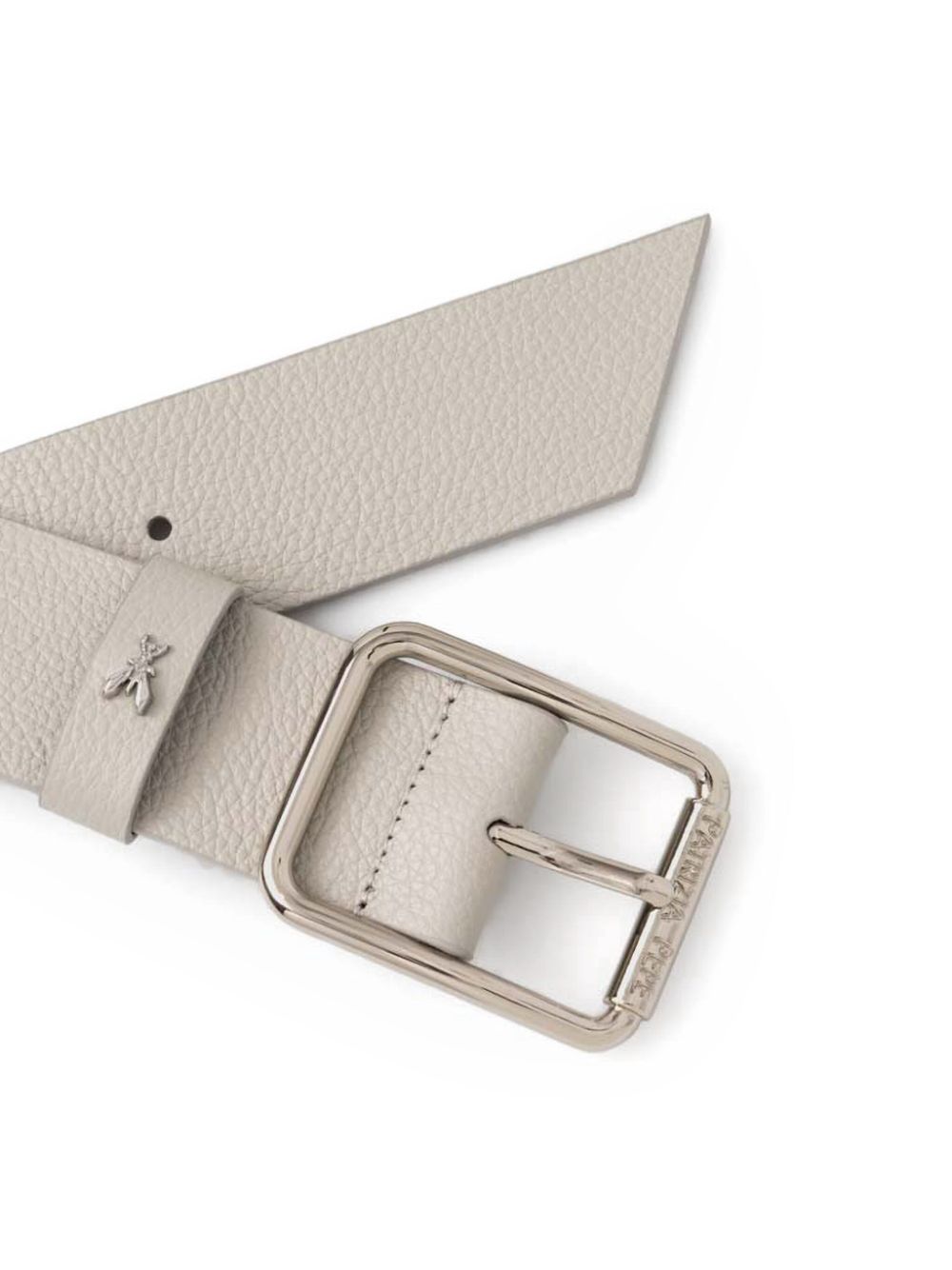 Patrizia Pepe hammered leather belt - Beige