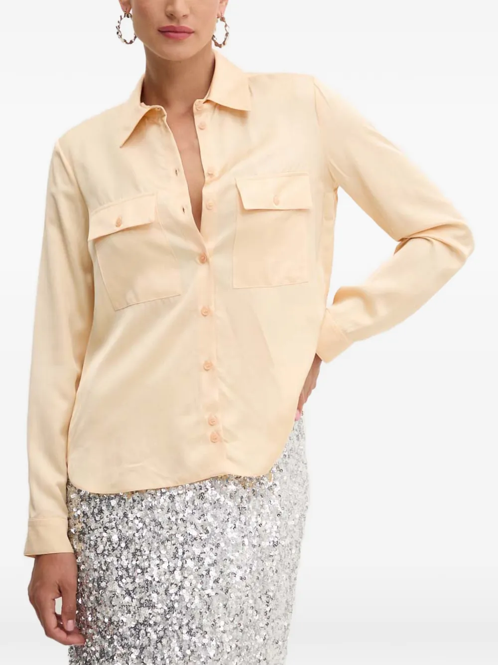 Patrizia Pepe buttoned pocket shirt - Giallo