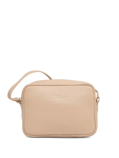 Patrizia Pepe logo-lettering leather cross body bag