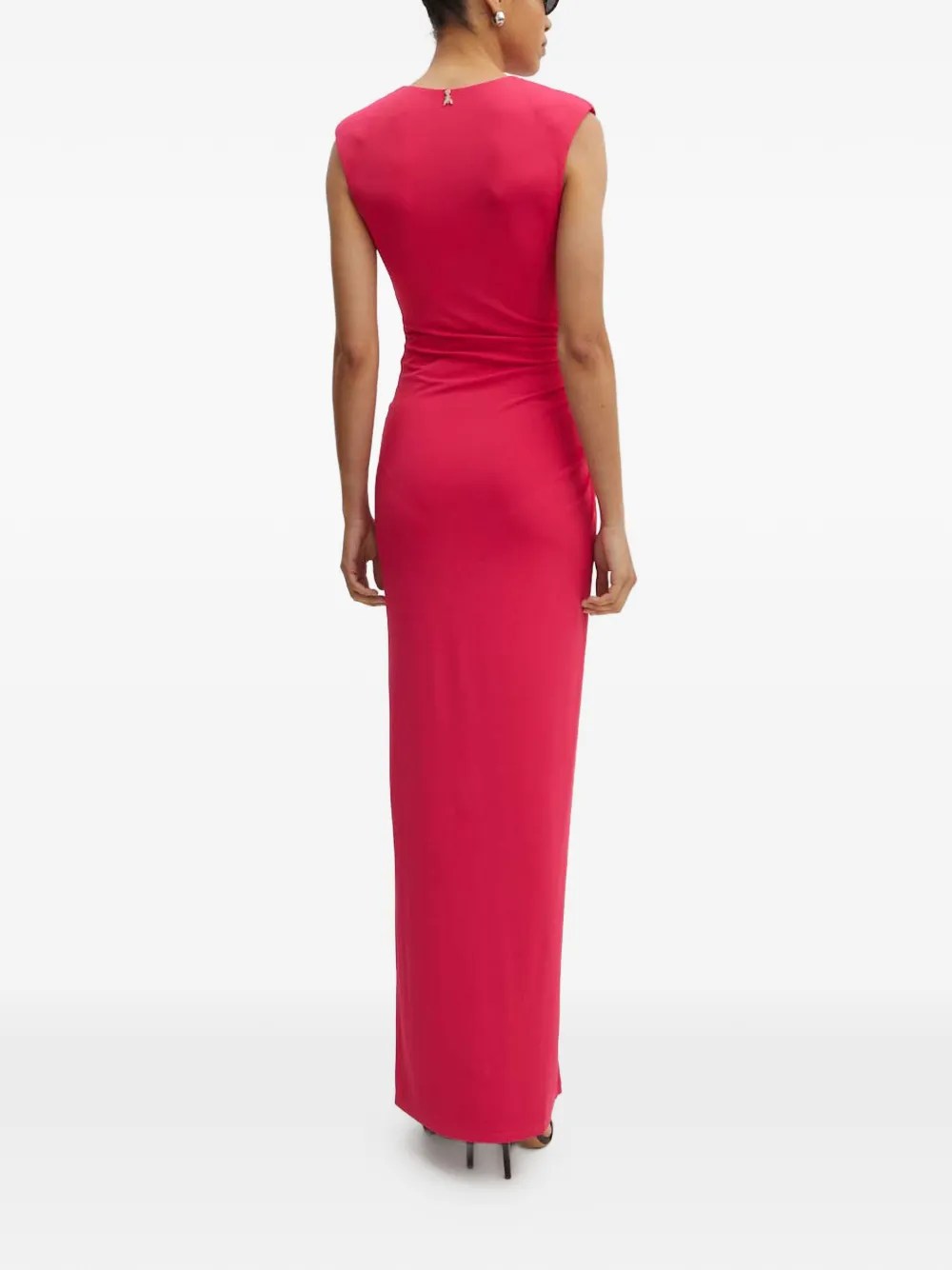 Patrizia Pepe Maxi-jurk met V-hals en split Roze