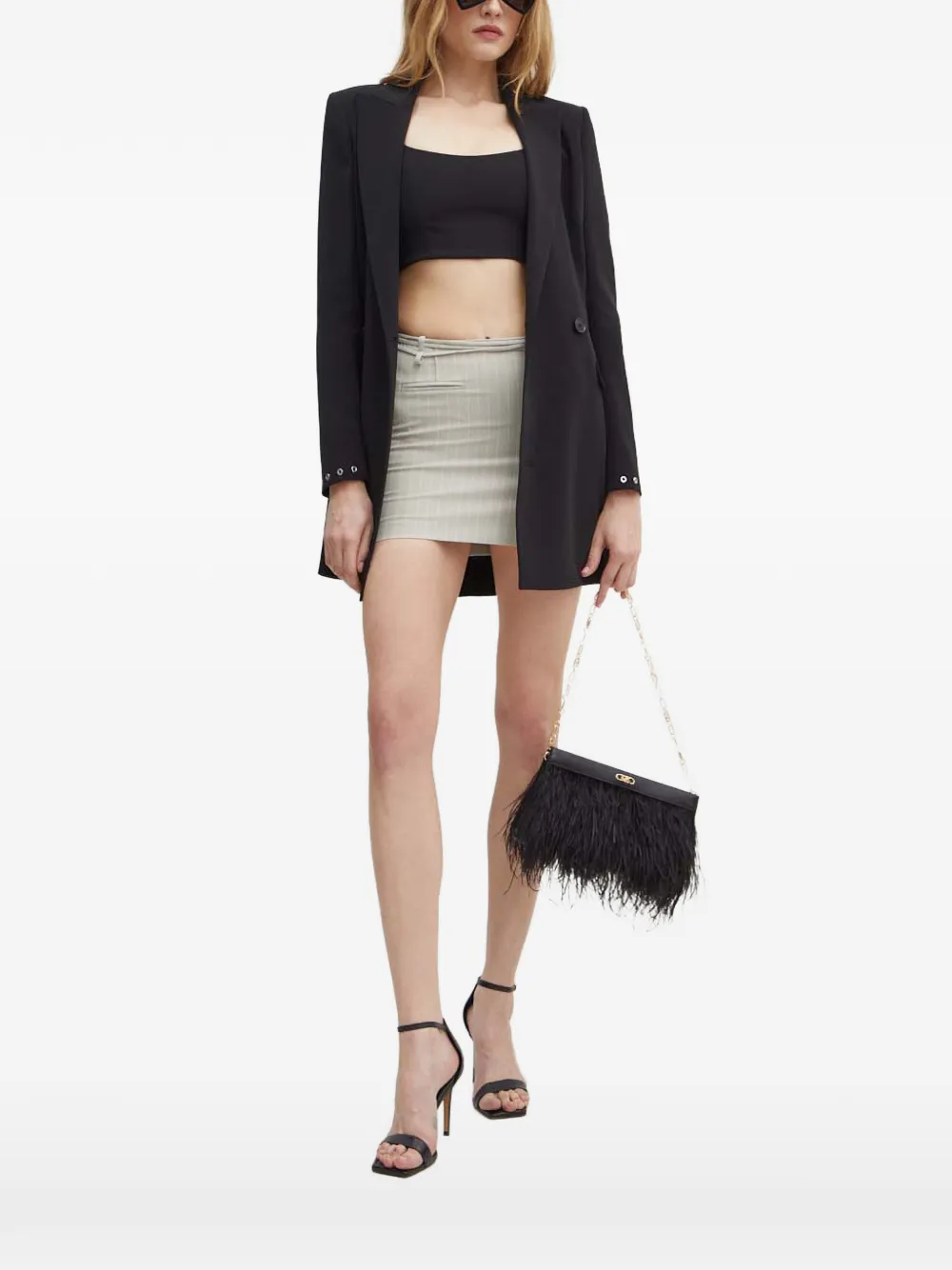 Patrizia Pepe Top con scollo squadrato - Nero