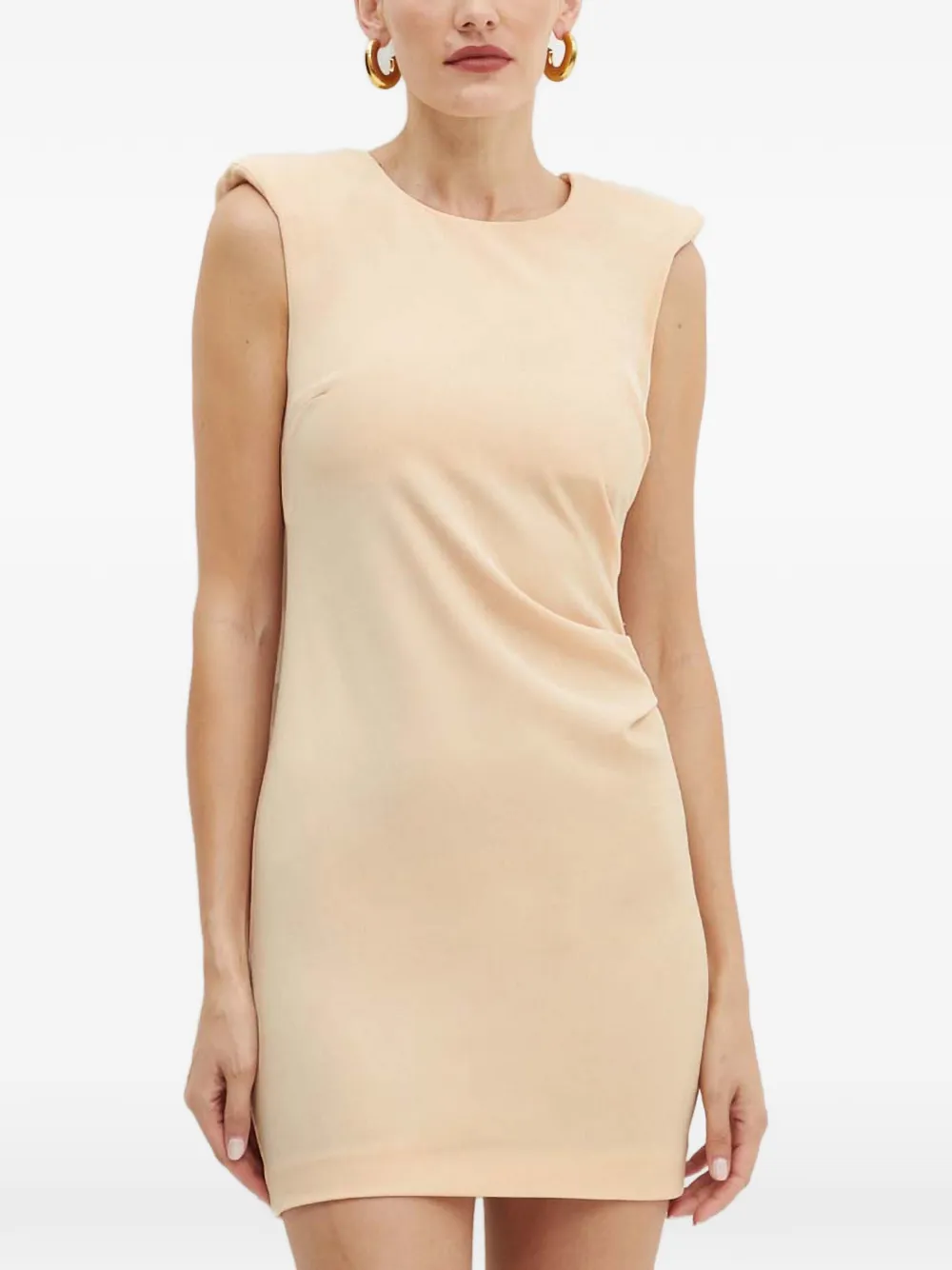 Patrizia Pepe padded sleeveless mini dress - Toni neutri