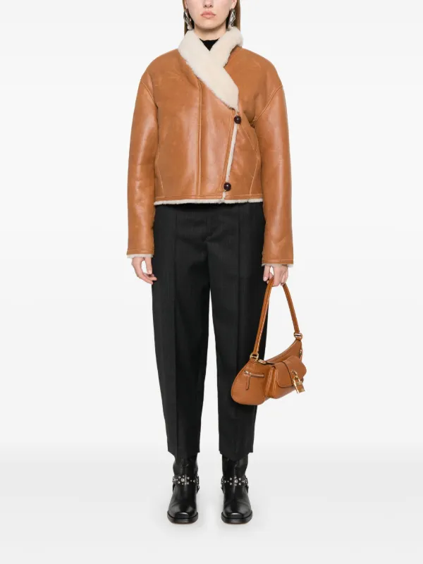 ISABEL MARANT Eriana Reversible Leather Jacket | Brown