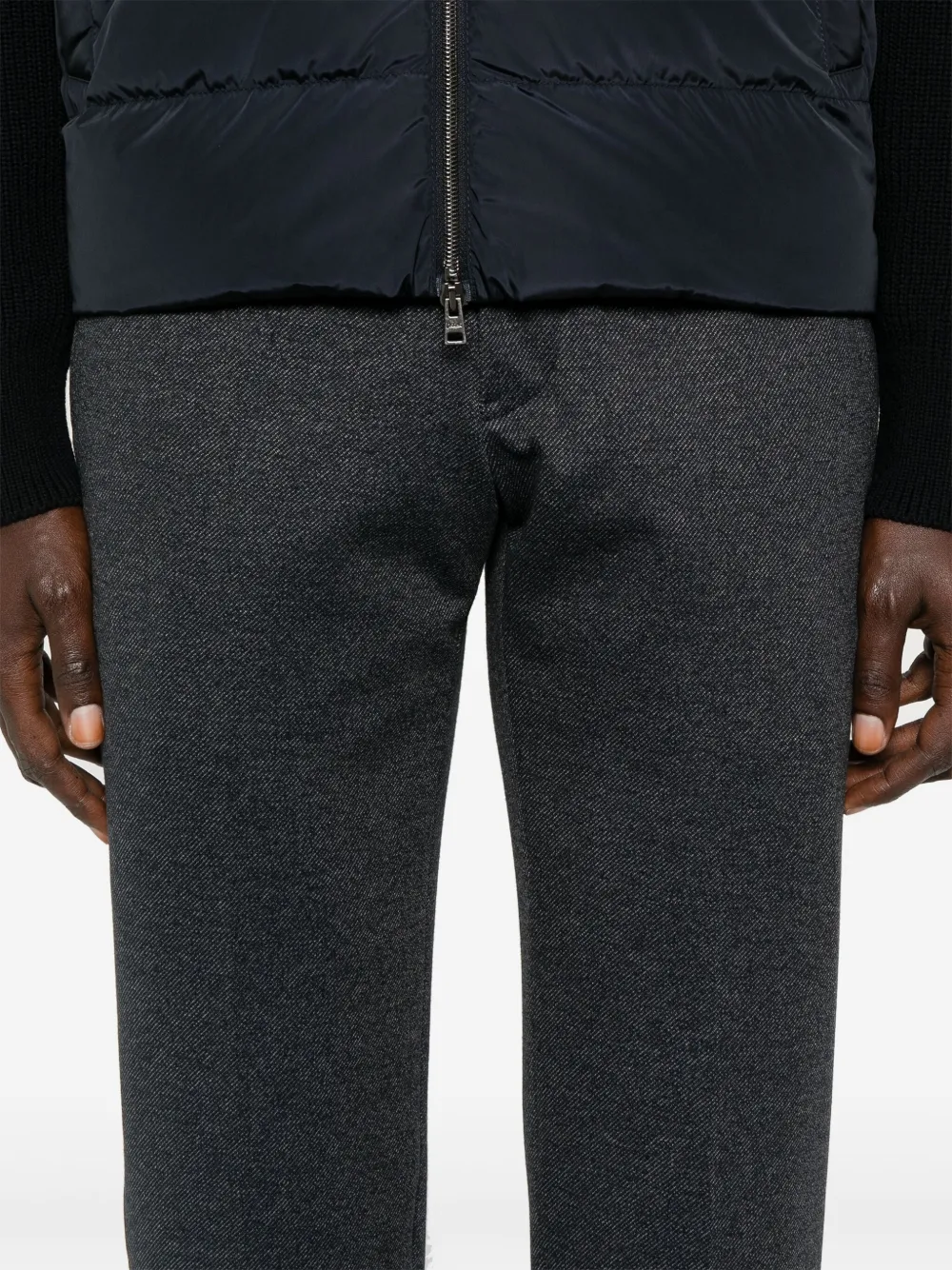Emporio Armani Broek met toelopende pijpen Blauw