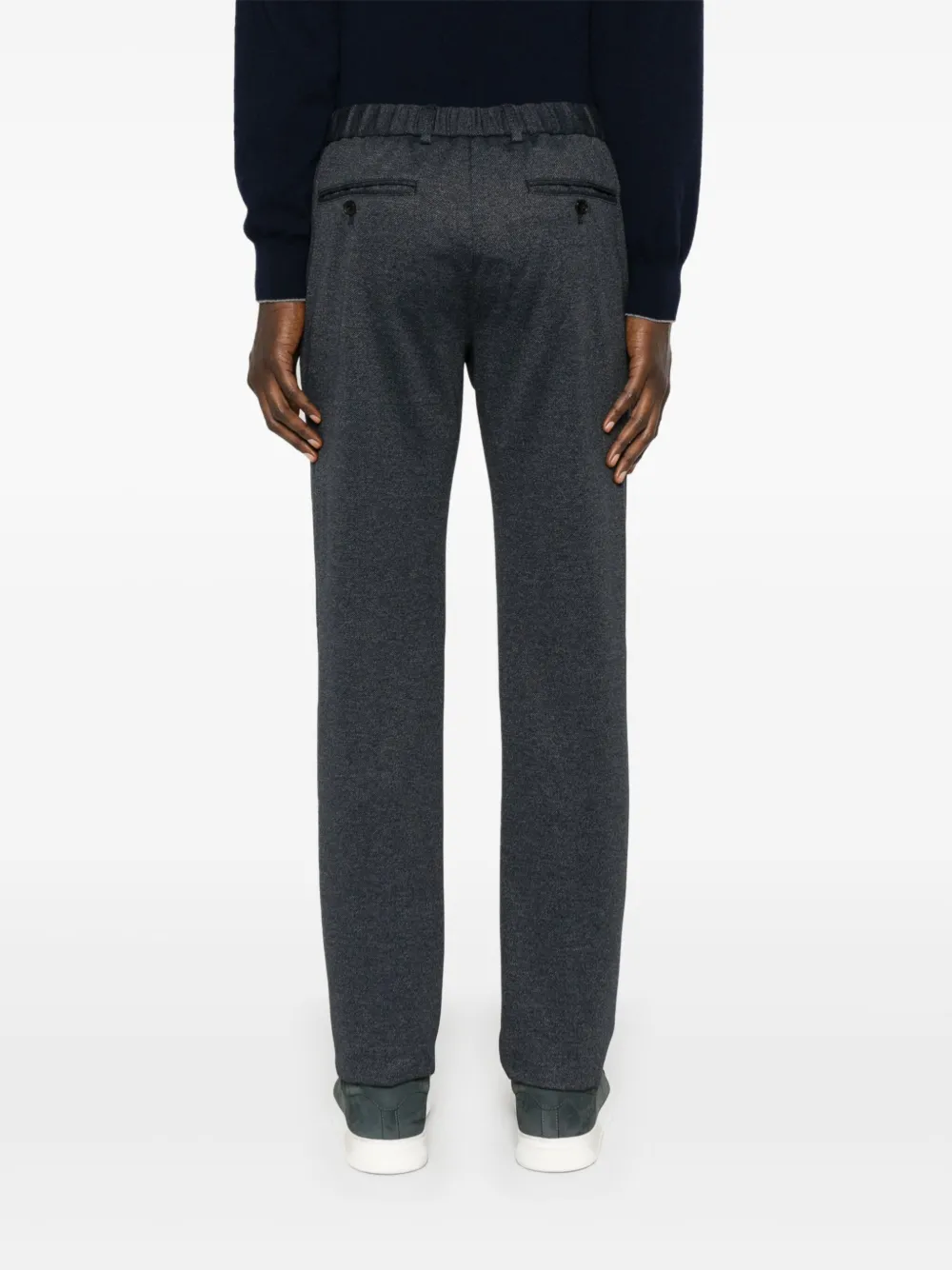 Emporio Armani Broek met toelopende pijpen Blauw