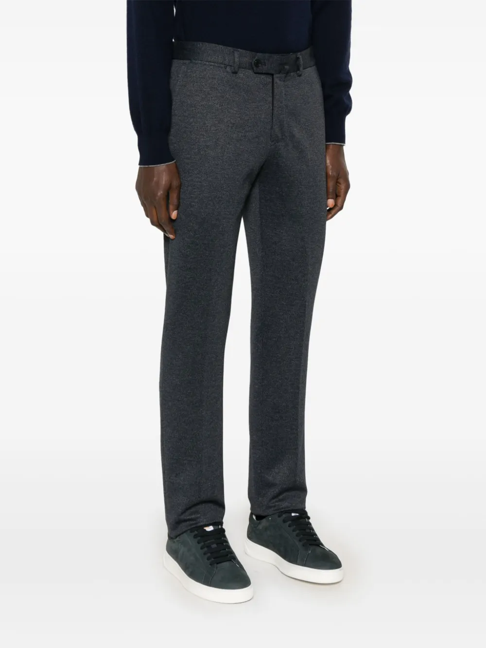 Emporio Armani Broek met toelopende pijpen Blauw