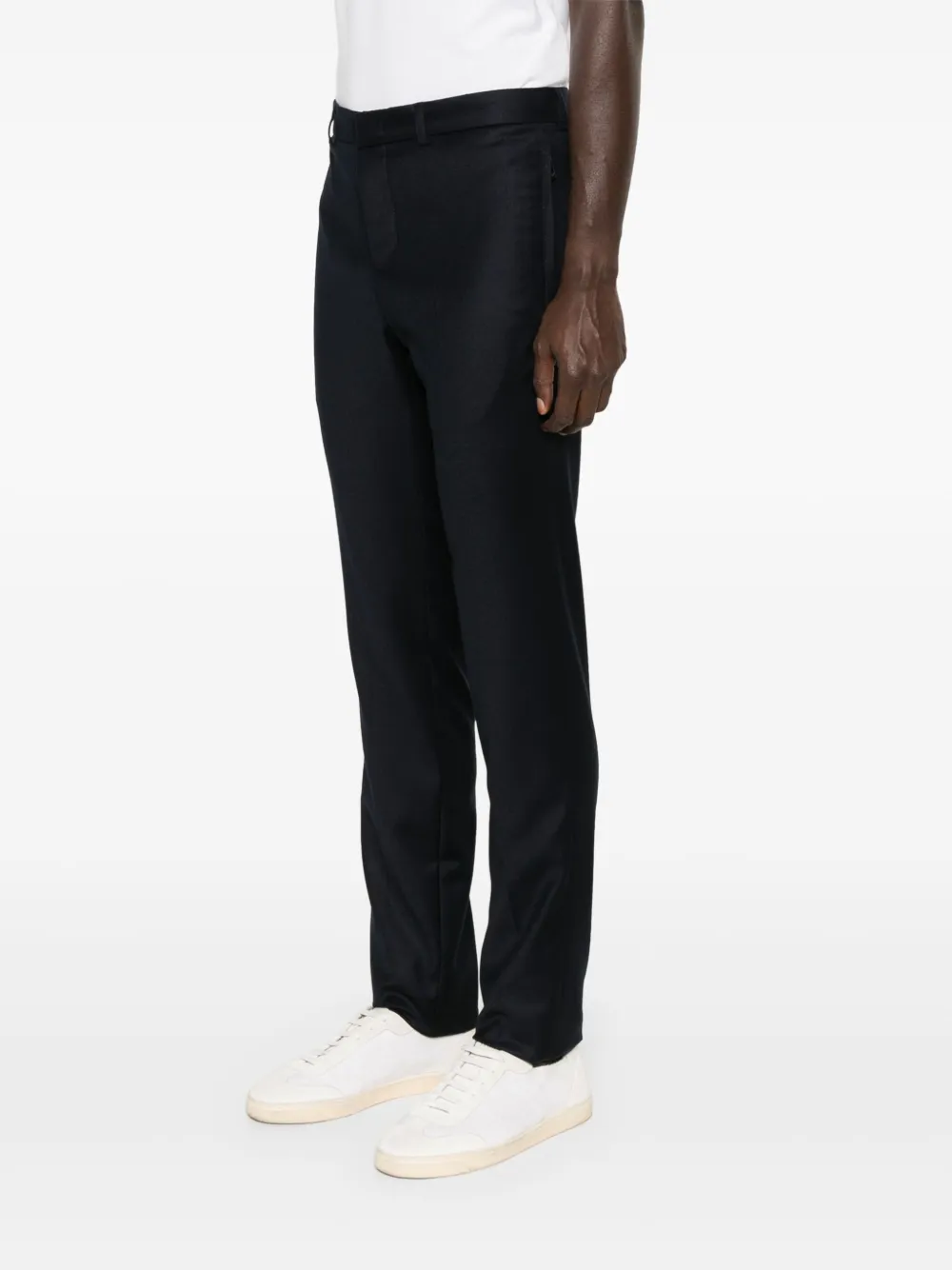 Emporio Armani Flanellen broek Blauw