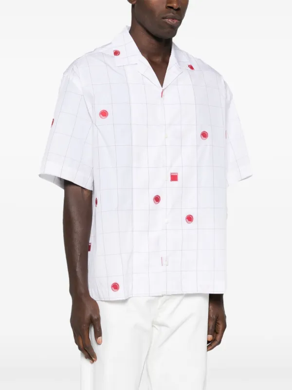 Tシャツ・カットソー JACQUEMUS ' La Chemise Fonccio' shirt La Chemise Corto Shirt in Capri Cars/Grey