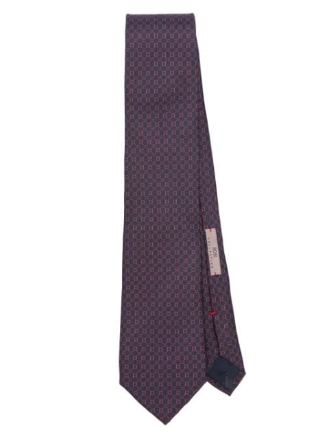 Lady Anne geometric-print tie