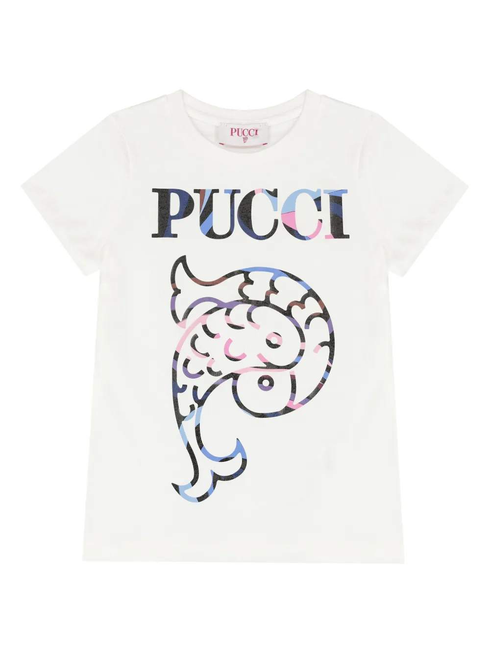 PUCCI JUNIOR LOGO-PRINT T-SHIRT