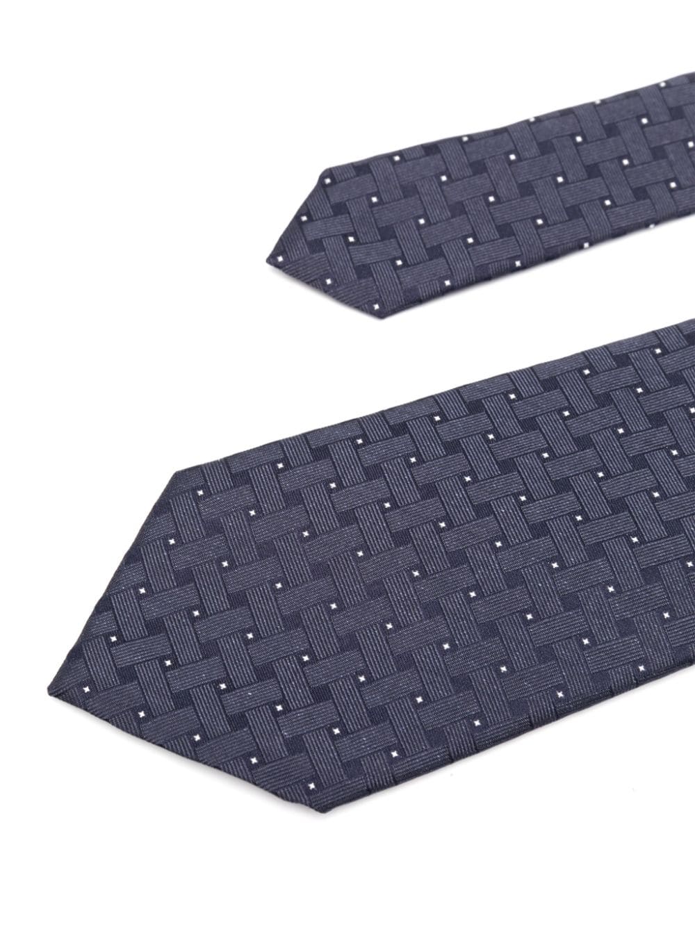 Shop Lady Anne Patterned-jacquard Tie In Blue