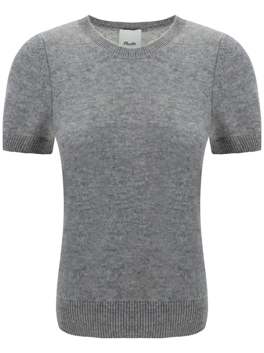 Allude Gemêleerd kasjmier T-shirt Grijs