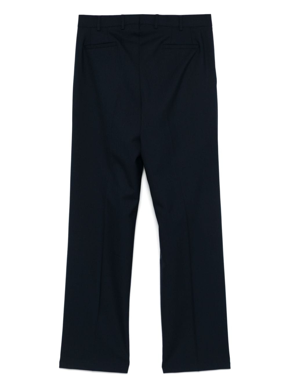 Shop Laneus Wool Tailored Trousers In Blue