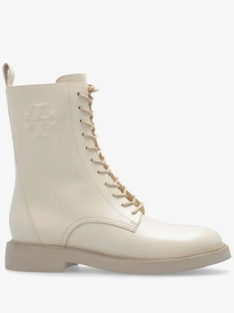 Tory Burch bottines en cuir à logo embossé