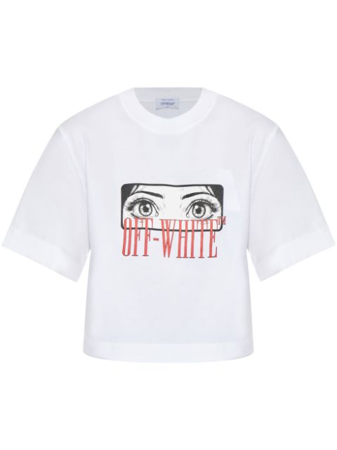 Off-White graphic-logo-print cotton t-shirt Women