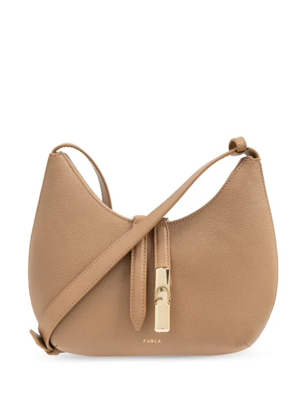 Furla Goccia Shoulder Bag Brown FARFETCH