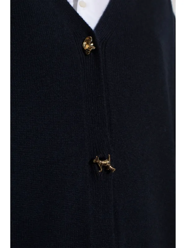 Fabiana Filippi v-neck Cashmere Cardigan | Blue | FARFETCH