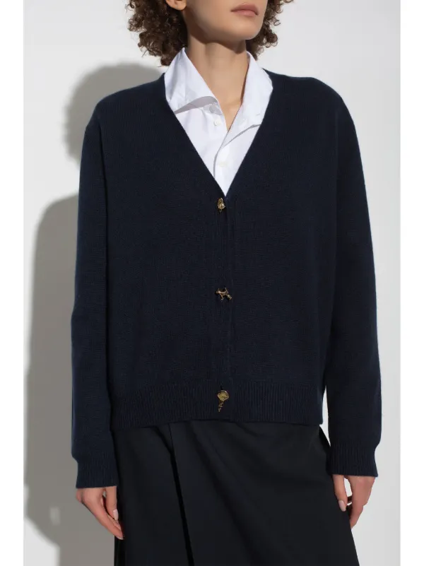 Fabiana Filippi v-neck Cashmere Cardigan | Blue | FARFETCH