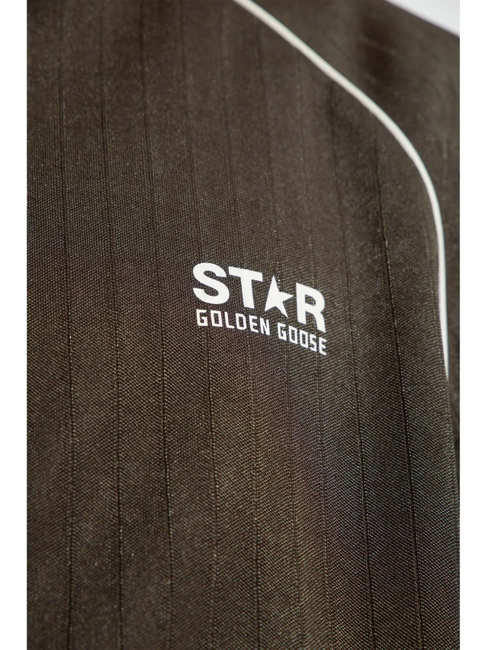 Golden Goose Trainingsjack met logo-applicatie Bruin