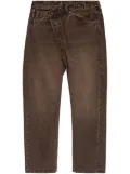 R13 off-centre boyfriend jeans - Brown