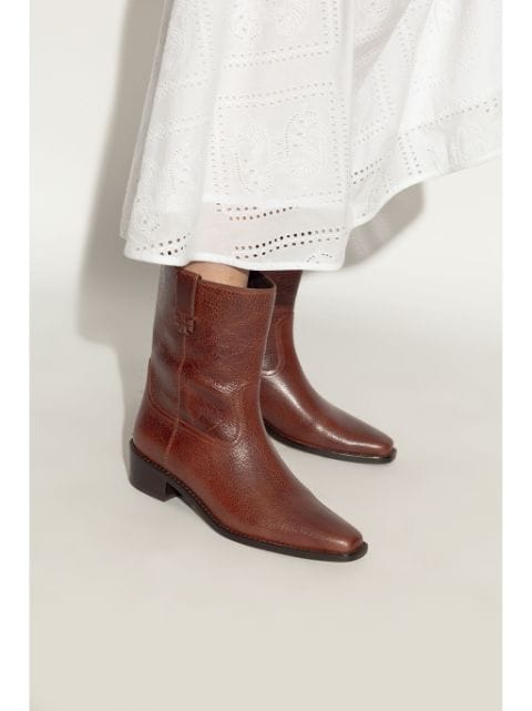 35mm City Western ankle boots