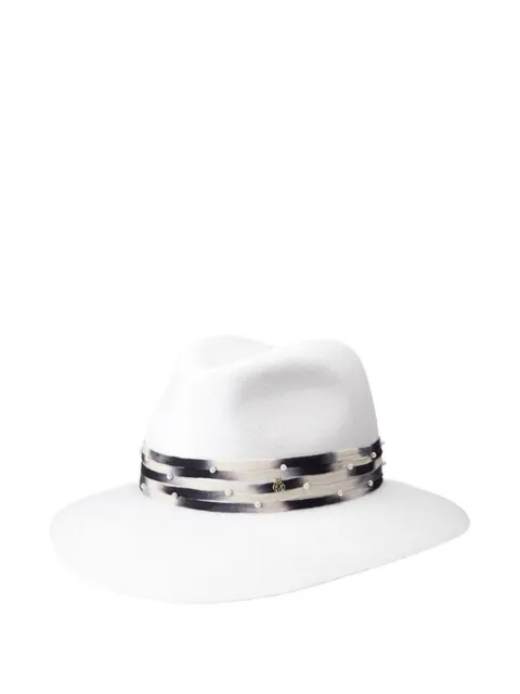 Maison Michel sombrero con detalle de perlas